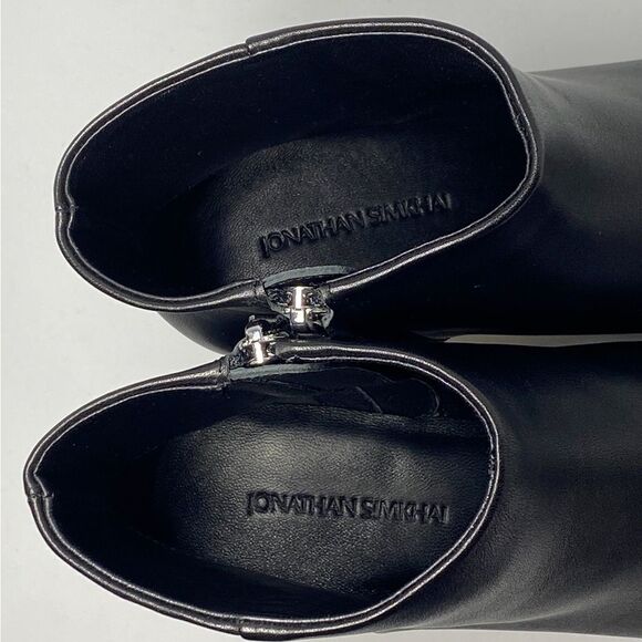 Jonathan Simkhai Bodhi Leather Knot-Heel Ankle Boots size 40 - Picture 8 of 11